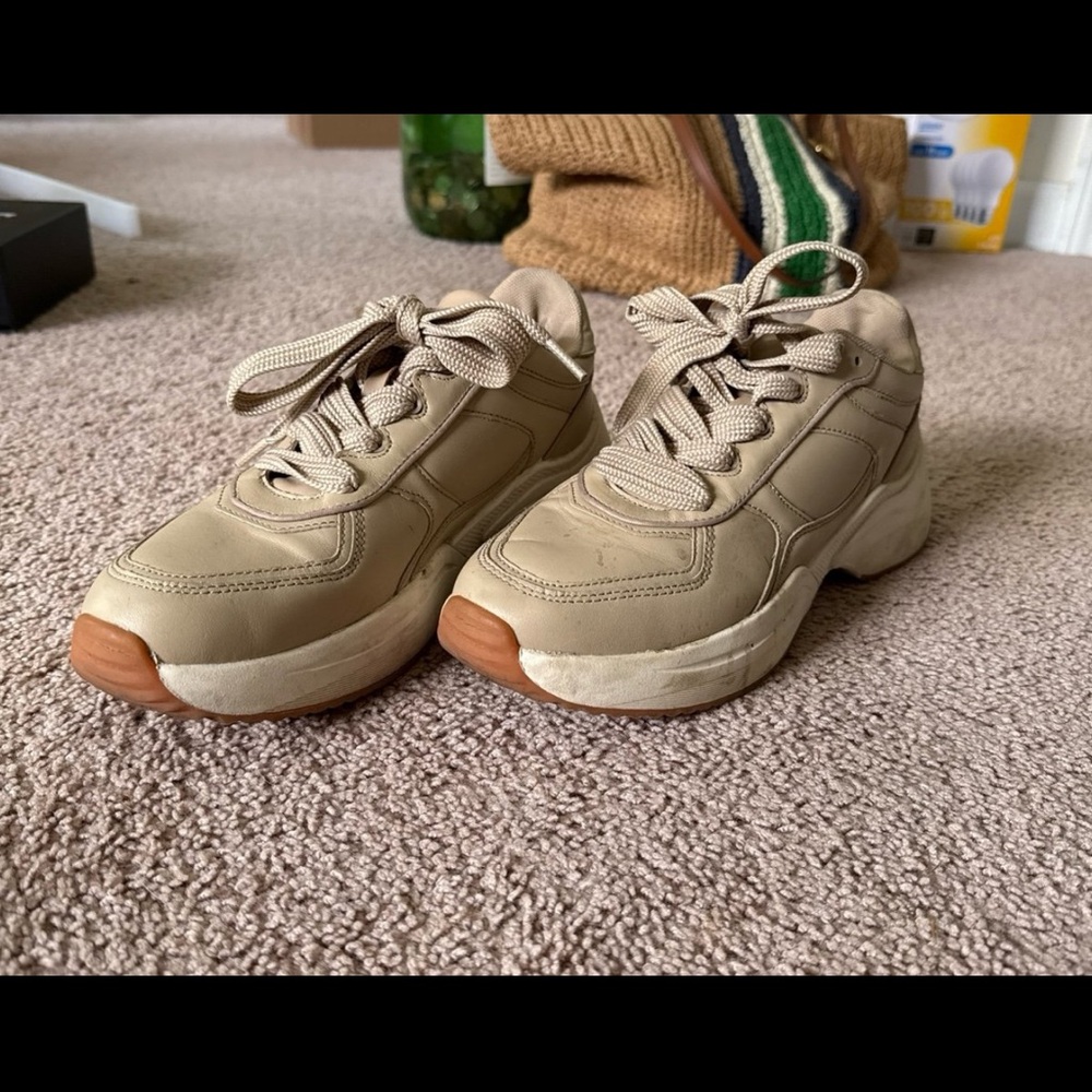 Zara Beige Chunky Sneakers